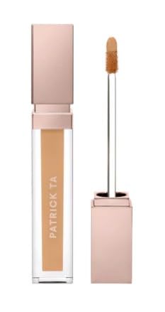 Patrick Ta MAJOR SKIN Soft Blur Brightening Concealer, Liquid, Luminous Finish, Hydrating, for Face Makeup, Golden Medium to Tan (Medium Golden Warm 3)