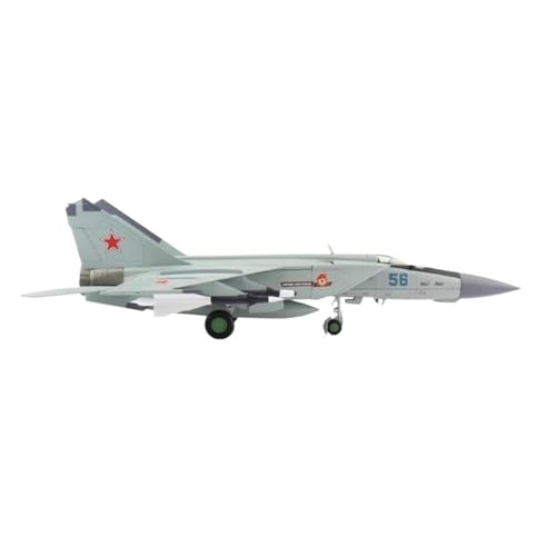 Mig 25 miniatura de metal escala 1:72 modelo estático duradero que no se deforma 6
