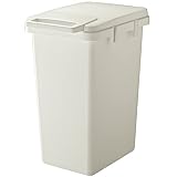 リス(RISU) ゴミ箱 ハンドル 片手で開く連結ダスト ボックス 70L グレー HOME&HOME 70J ダストボックス おしゃれ キッチン 野菜水切り 日本製 180562