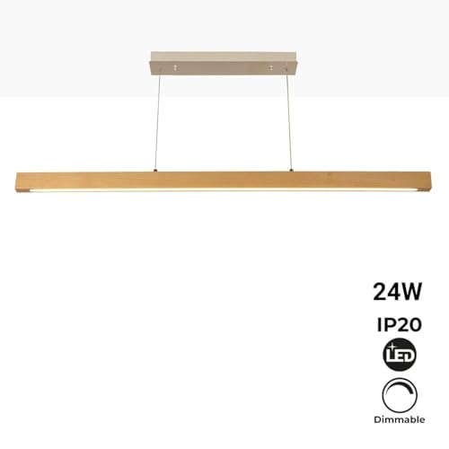 Lámpara minimalista de madera lineal 24W TRIAC de alta gama 2