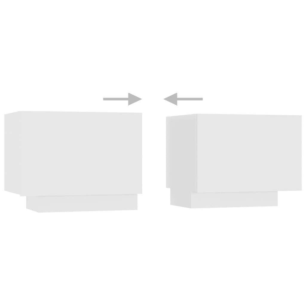 vidaXL Mueble para TV con Luces LED Soporte Mobiliario Aparador Estante Salón Sala de Estar Dormitorio Decoración Blanco 180x35x40 cm