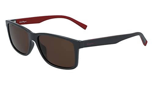Men's Sf938s 57Mm Sunglasses, Red