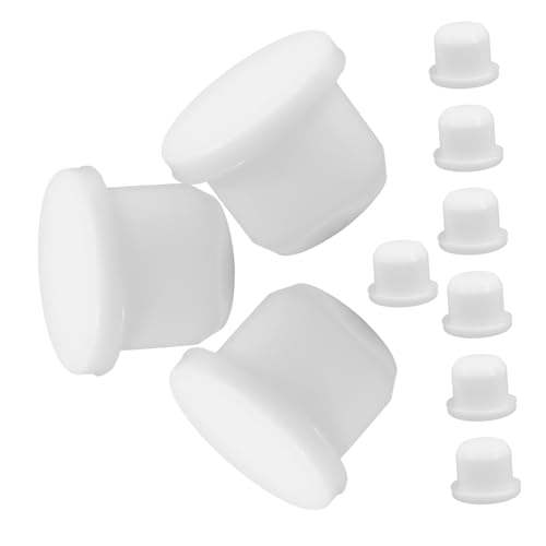 COLLBATH 10pcs Silicone Salt Pepper Shaker Plug Replacement Top for Glass Bottles