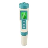 Besttoolifes Probador portátil de calidad del agua 7 en 1 con pantalla LCD retroiluminada para pH, ORP, TDS, salinidad, SG y temperatura, IP67 impermeable para acuarios, piscinas y