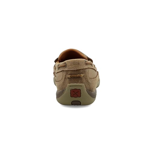 Image of Twisted X Women's Slip-On Driving Moc, Moc Toe, Bomber & Tooled Brown, 10 M