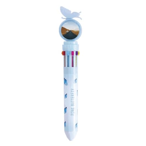 Stylo à bille rétractable multicolore pour dessin de campagne et voyage