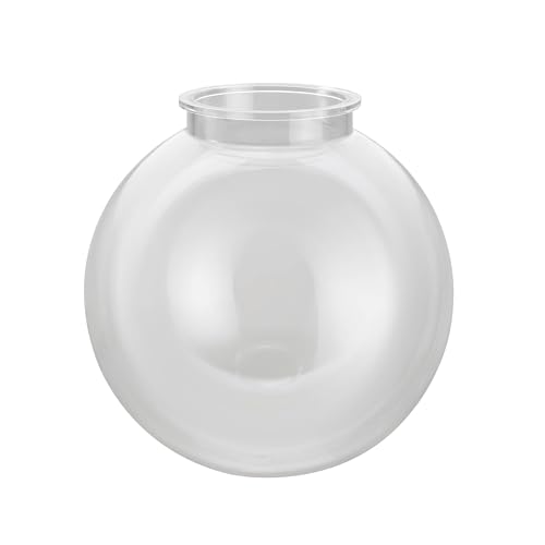 Image of Aspen Creative 28002-60-41, 8 inch Clear Acrylic Replacement Lamp Post Globe with 3-7 /8 inch Neck