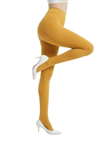 Image of 80D Semi Opaque Tights for Women Stretchable High Waist Womens Stockings Soft Pantyhose with 20+ Colors