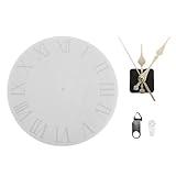 COLLBATH 1 Set Clock Resin Silicone Mold Kit - Roman Numerals Clock Silicone Mold with Mechanism Time Tools for DIY Crafts Home Wall Hanging Ornaments 10 Inch