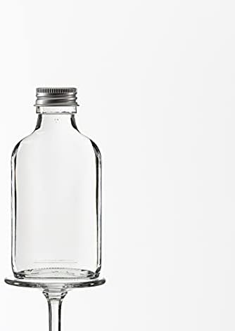 casavetro 200ml Glass Flask Bottles with Screw Tops 20 Pcs Reusable Twist-Off Lids Airtight Glass Bottle for Home Made Sloe Gin Liqueur Schnapps Wine Cider Soda Vodka Cider - Tasche (20 x 200 ml)