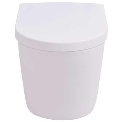 Sanitär, Sanitärarmaturen, Toiletten & Bidets, Toiletten, Wandaufhängung WC mit verdecktem Spülkasten, Keramik, Weiß – Bild 7