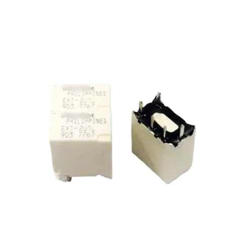 Relais EX1-2U1S double commutation stable 5 broches lot de 2