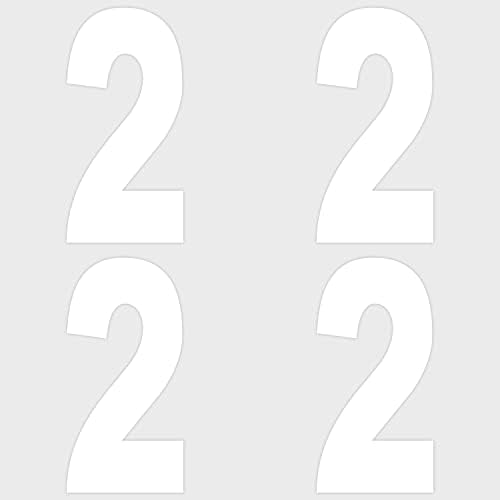 Bin Numbers 4 for Wheelie Bins (Pack of 4 Stickers) Choice of 09 Bin