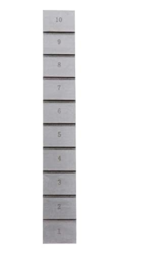 10 Step Ultrasonic Calibration Test Blocks 1mm 2mm 3mm 4mm 5mm 6mm 7mm 8mm 9mm 10mm Calibration Board for Ultrasonic Thickness Gauge Thickness and Linearity in NDT Testing with 1018 Steel miniatura 6