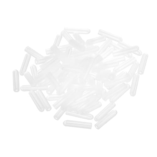 Image of uxcell 28Pcs Silicone End Caps, 2mm(5 /64 inch) ID 19mm(3 /4 inch) Height Round Rubber Elastic Screw Thread Protectors Flexible Screw Bolt Covers Caps for Metal Tube Rod Bolt, Clear