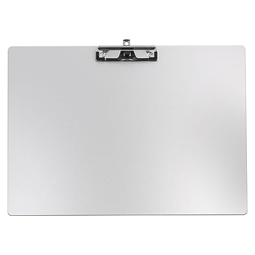 Horizontal Aluminum Clipboard,11x17 Inches Metal Clipboards with Pen Holder,Extra Large Construction Clipboard,304 Stainless Steel Low Profile Clip