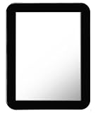 mpowtech Magnetic Locker Mirror,Small Mirror for Locker - 5' x 7' Iocker Mirror Magnetic - Magnet Mirror for School Locker, Bathroom, Workshop Toolbox, Office Cabinet,Mirror Locker Accessories,Black