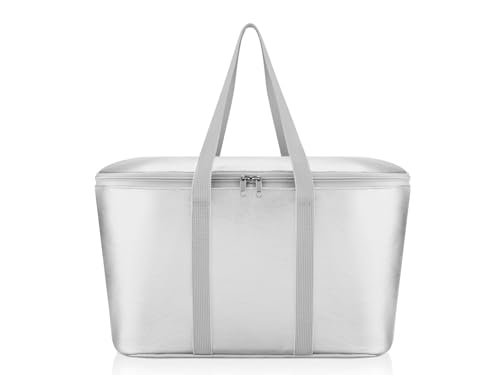 Sac isotherme coolerbag reisenthel Silver Crackle pour pique-nique