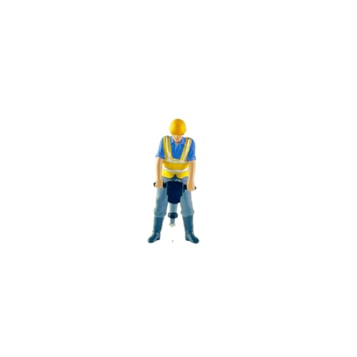 Figuras de obreros de construcción 1:64 set 4 piezas miniatura 5