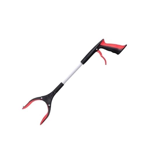 KFGISD, Reaching aid tool, practical scope tool for grasping objects of various shapes, aids for reaching, tweezers (red)