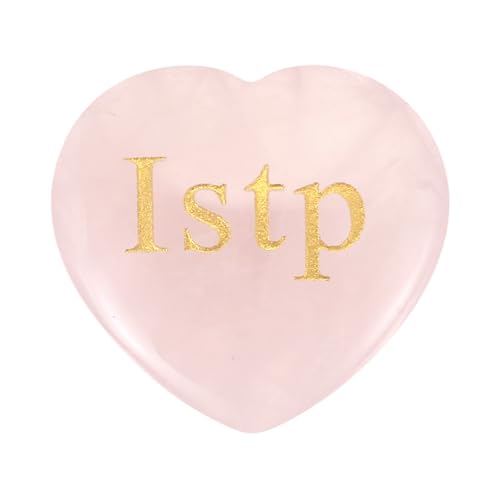Cristal naturel en forme de coeur quartz rose 1.2'' PATIKIL pour meditation