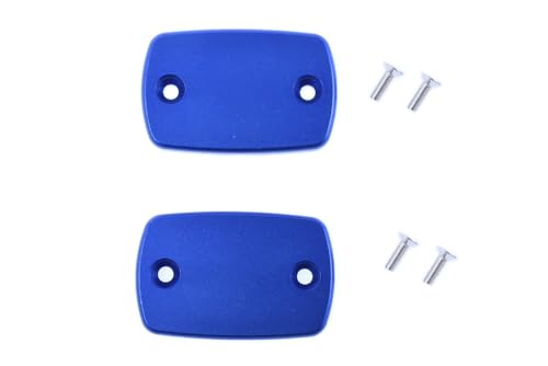 avdb-moto Bouchons Bocaux Liquide de Frein ou Embrayage compatible avec YAMAHA YZF R3 2015-2021, YZF-R25 2015-2021, MT03 2015-2021, MT-250 2017-2021, XMAX 125 2017-2021 (LA PAIRE; BLEU)