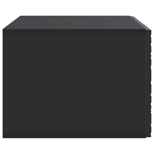Meuble TV suspendu noir pour optimiser les petits salons