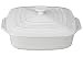Le Creuset PG1357S-2416 Stoneware Covered Square Casserole, 2.75 qt. [9.5"], White