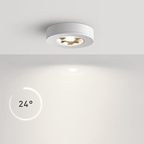 BUNCC Ultradunne op het oppervlak gemonteerde kleine schijnwerper Led 3000K plafondlamp Enkele lamp Plafonddownlight Wijnkast Vitrinekast Mini schijnwerper Tegenlicht Drie kleuren beschikbaar photo 3