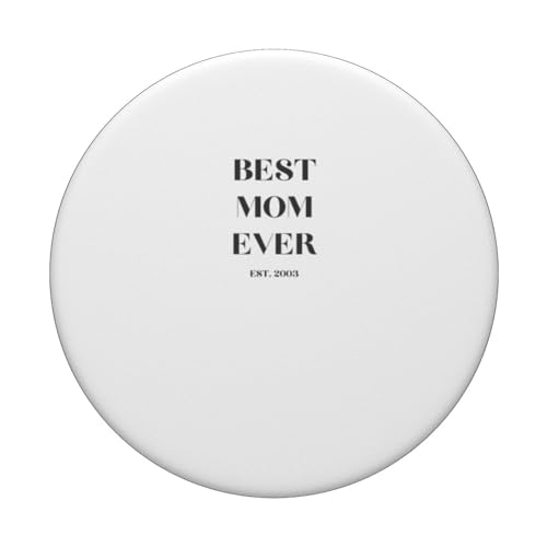 Best Mom since 2003 PopSockets Swappable PopGrip, Black - Image 3