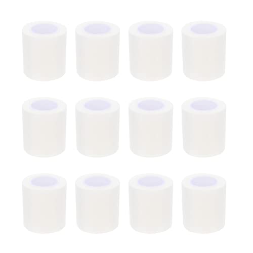 Healifty 6 rollos de cinta quirúrgica transparente cinta médica hipoalergénica vendaje de primeros auxilios, vendaje autoadhesivo para deportes maquillaje uso médico 910 x 2,5 cm