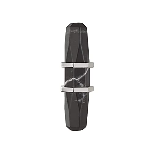Amerock BP36647MBKPN Carrione Cabinet Knob, 2-1/2 in (64 mm) Length, Marble Black/Polished Nickel - Image 2
