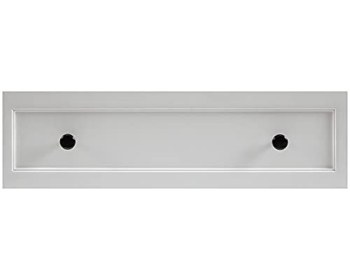 Signature Design By Ashley Miranda Farmhouse Adjustable Accent Cabinet Or Wardrobe With Glass Doors, White #TOP2