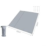 Alfombra ligera de tela Oxford 210D, ideal para instalar en cualquier lugar que desees (260 x 230 cm)