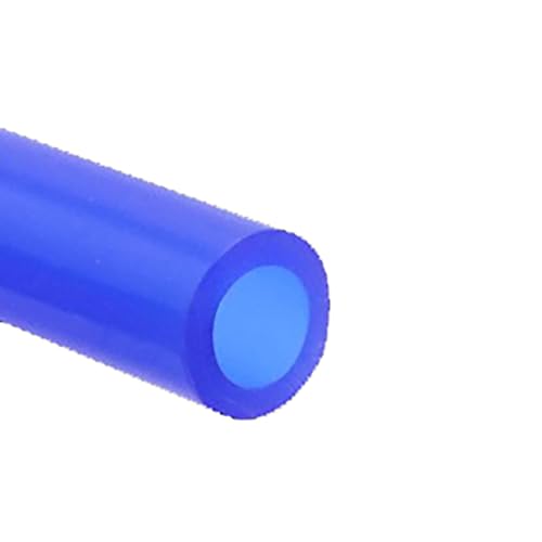 drain hose Color Silicone Tube Food Grade High and Low Temperature Resistant Drinking Water Pipe Hose 1 Meter water pump (Color : Navy blue, Size : ID2mmxOD4mm)
