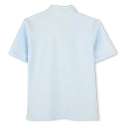 Image of Timberland Boys School Uniform Short Sleeve Pique Cotton Knit Polo Shirt, Kids Button Closure Premium Breathable Polo