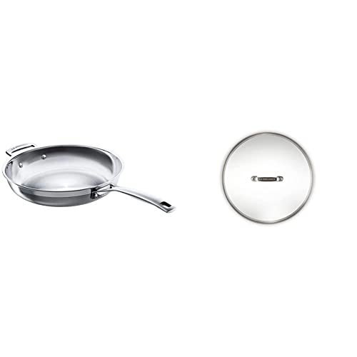 LE CREUSET 3-Ply Stainless Steel Uncoated Frying Pan, 28 x 6 cm, ...