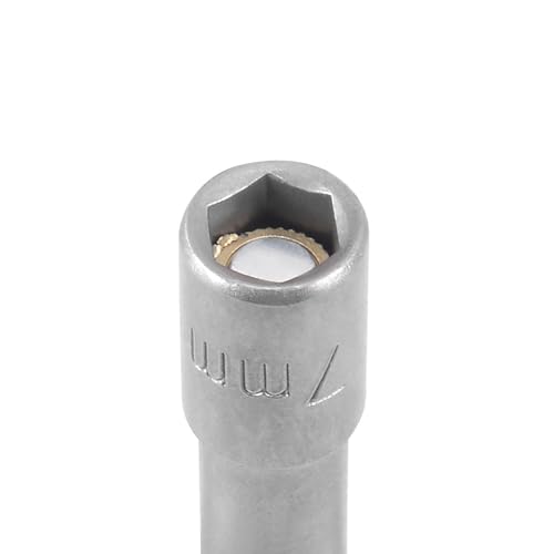 TA-VIGOR 5Pcs 7mm Magnetic Nut Setter Driver Drill Bit Set, 1/4 inch Hex Shank Quick Change - Image 4