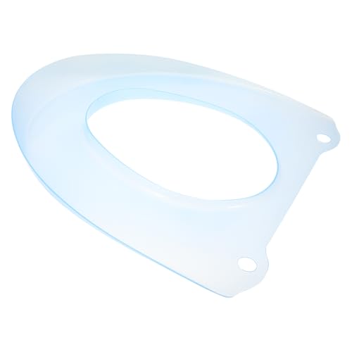 Veemoon Funda para Asiento de Inodoro de Plástico Azul Cojín Lavable Baño Alfombrilla Ligera y Compacta para Uso Personal