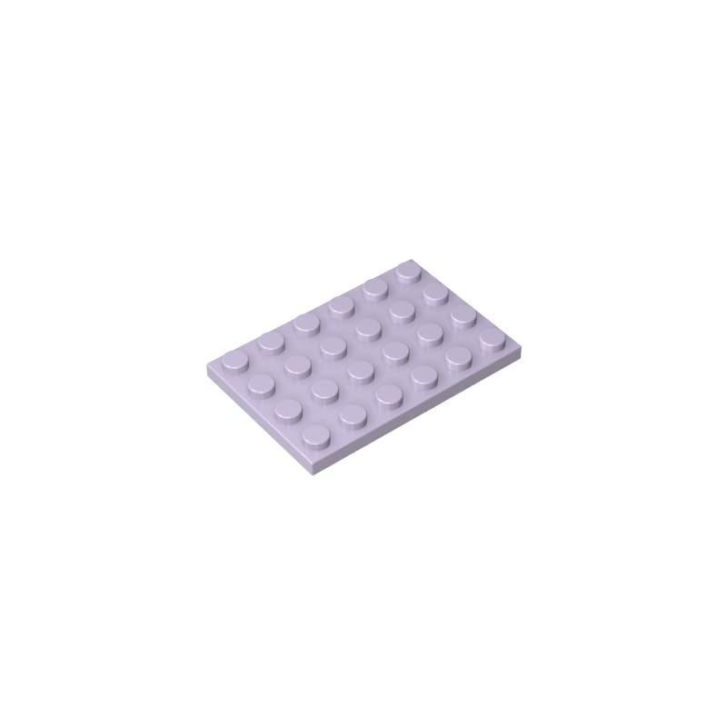 GDS-520 Compatible with LEGO 3032 Foundation Plate 4x6, pink purple, 10 PCS — image 1