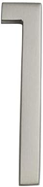 ARCHITECTURAL MAILBOXES 3584SN-1 Frank Lloyd Collection Wright Address House Number, 1, Satin Nickel