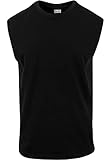 Urban Classics Open Edge Sleeveless tee Hombre Camiseta Negro S 100% algodón Regular