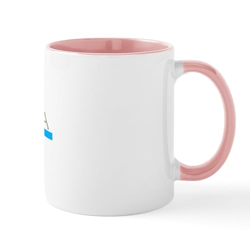 Mug cerámico CaféPress 11 oz blanco con interior rosa miniatura 2