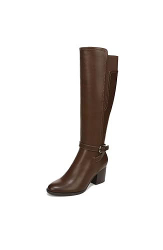 Naturalizer SOUL Womens Uptown Knee High Boot Extra Wide Calf Dark Brown 11 W