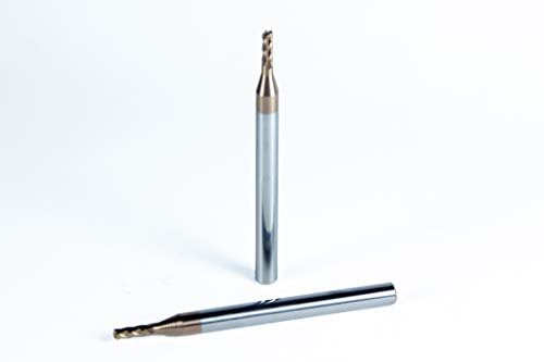 Image of Square End Carbide Mill Set (Pack of 5) - 5 /64 End Mill for Alloy Steels /Hardened Metals - 4 Flute TiAlN Coated Square Nose Milling Set for CNC Machine Milling Tools