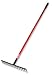 Level Head Rake, Steel, 66-In. Fiberglass Handle