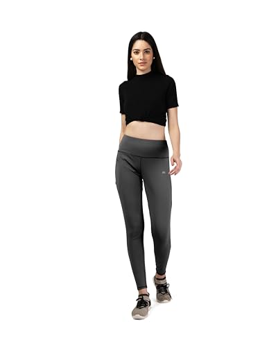 Image of Mehrang Gym wear Mesh Legging Workout Pants with Side Pockets /Stretchable Tights /Highwaist Sports Fitness Yoga Track Pants for Women & Girls