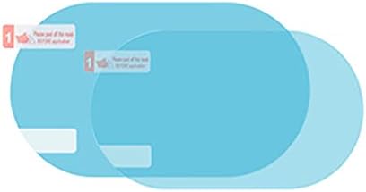 Filme Repelente de Água para Espelho de Carro kkhouse 2PCS - Antirreflexo e Antembaçamento (Elíptico 135x95mm)
