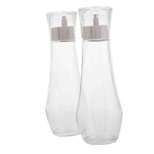 MUCKLILY 2 Piezas Dispenser de Enjuague Bucal de Vidrio Vaso Refillable para Botella Transparente para Encimera Chic y Funcional MUCKLILY 2 Piezas Dispenser de Enjuague Bucal de Vidrio Vaso Refillable para Botella Transparente para Encimera Chic y Funcional