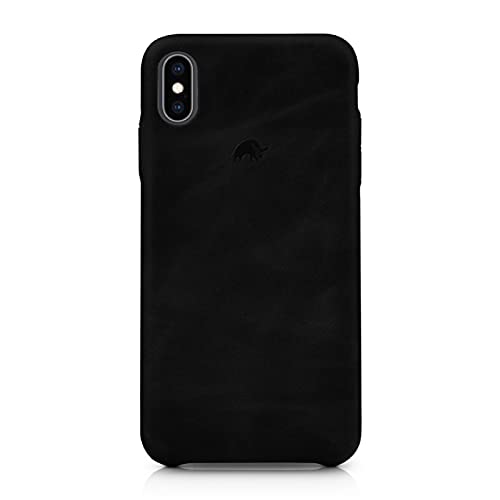 Promo 40% OFF Bullstrap Premium Leather Phone Case Compatible with Apple iPhone XR, Black Edition